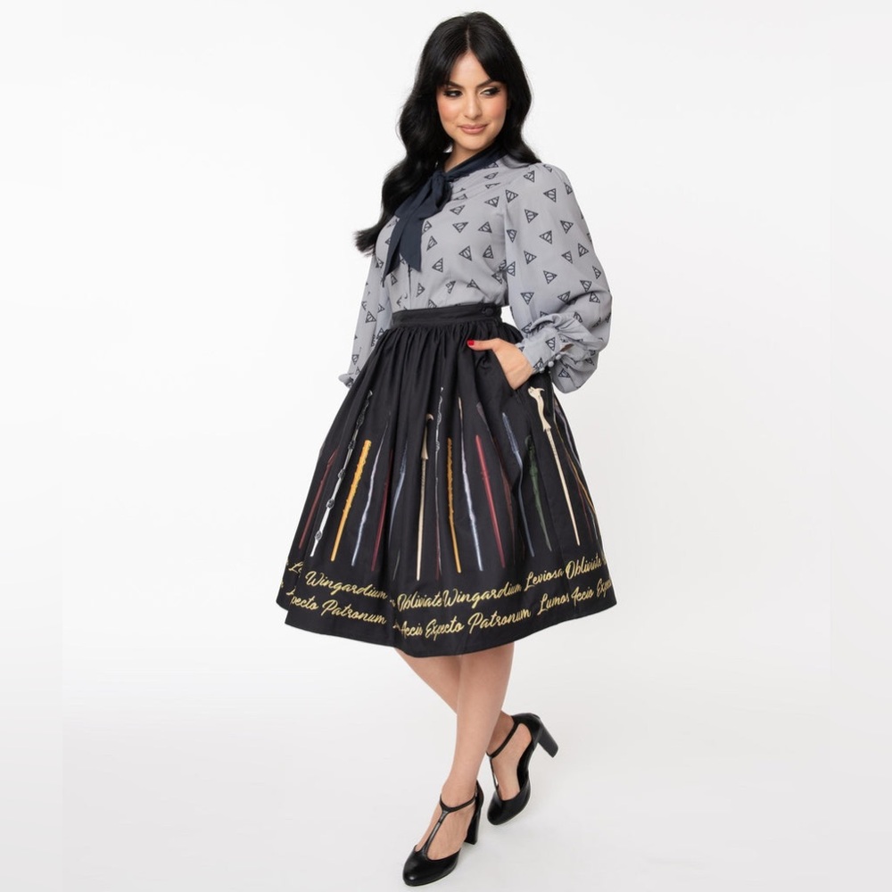 Unique Vintage Harry Potter wand skirt